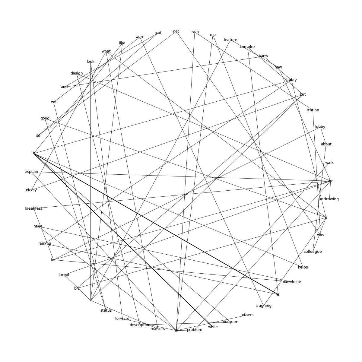 Co-occurrence graph-based representation sample.